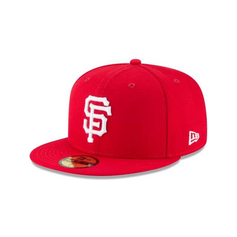 MLB San Francisco Giants Basic 59Fifty Fitted (KJK6618) - Red New Era Caps